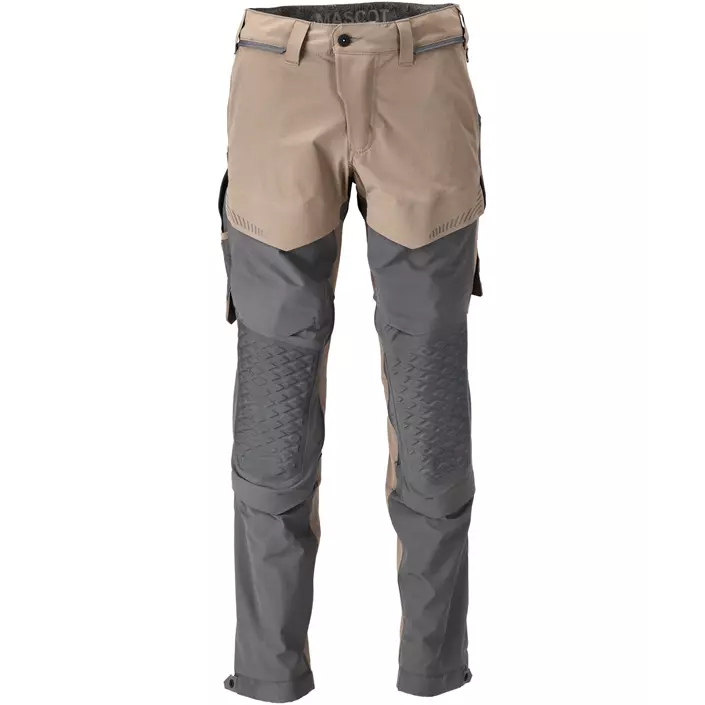 Mascot Customized work trousers full stretch, Dark sand/Stone grey, large image number 0