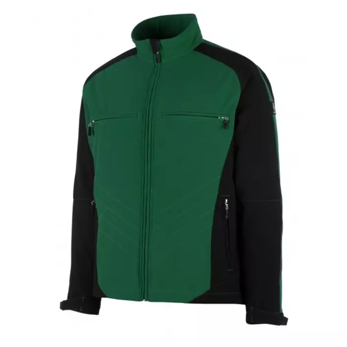 Mascot Unique Dresden softshell jacket, Green/Black, large image number 0