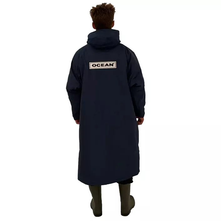 Ocean Aqua Shield poncho med lynlås, Navy, large image number 1