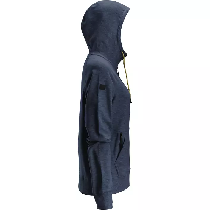 Snickers Logo women's hoodie with zipper 2877, Dark Navy Melange, large image number 2