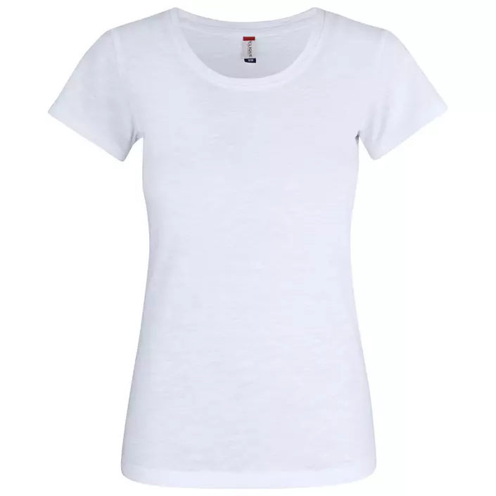 Clique Slub dame T-shirt, Hvid, large image number 0