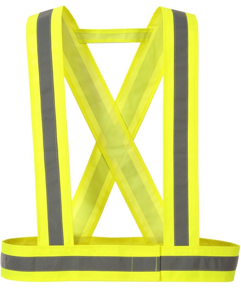 Portwest HV55 reflective strap vest, Hi-viz yellow, Hi-viz yellow, large image number 0