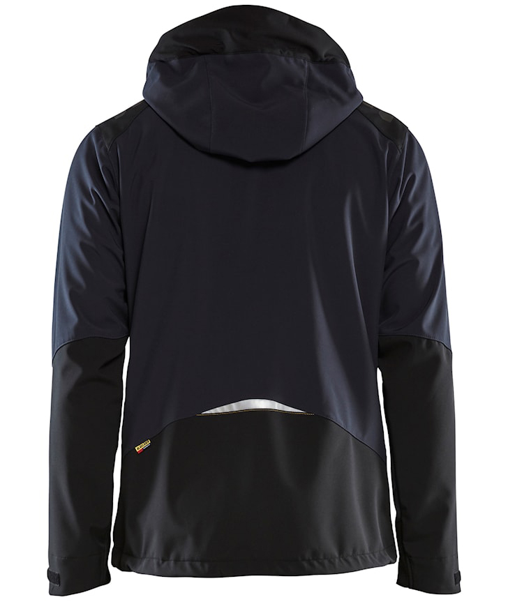 Bl&aring;kl&auml;der softshell jacket, Dark Marine Blue/Yellow