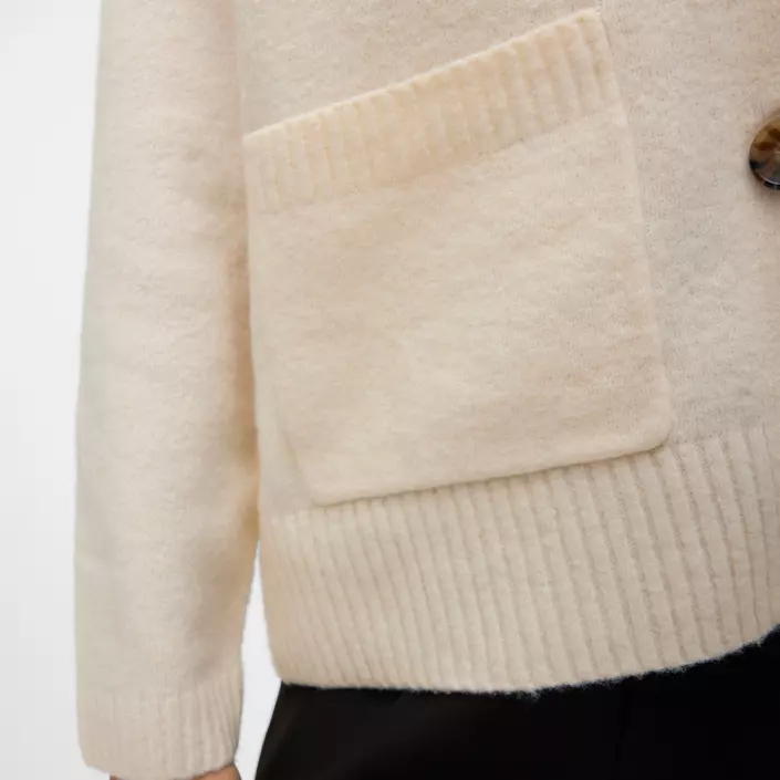 Vero Moda VMBOOM stickad cardigan dam, Birch Melange, large image number 4