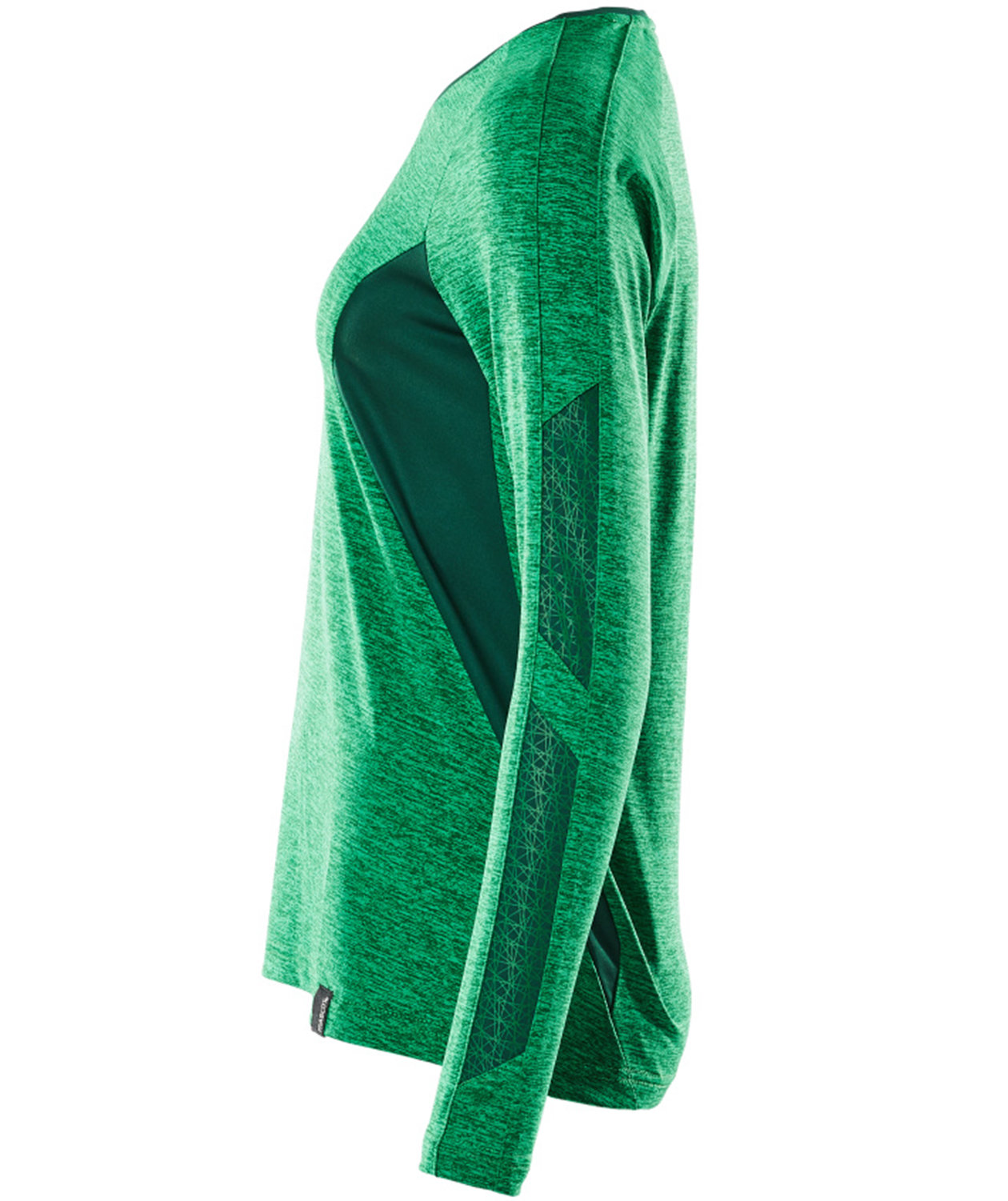 Mascot Accelerate Coolmax l&aring;ng&auml;rmad T-shirt dam, Gr&auml;sgr&ouml;n/gr&ouml;n, large image number 3