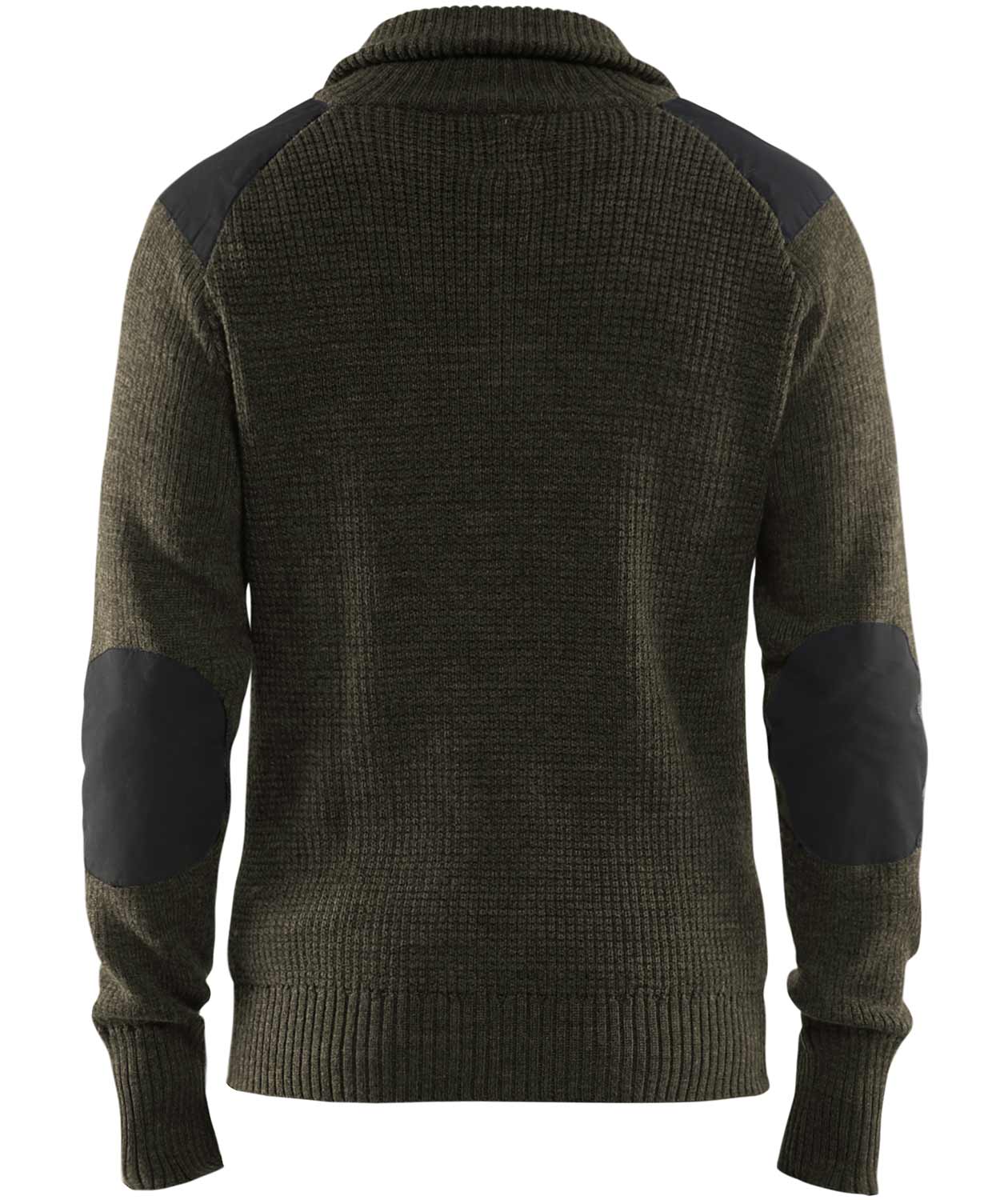 Bl&aring;kl&auml;der ull tr&ouml;ja, M&ouml;rk Olivgr&ouml;n/M&ouml;rkgr&aring;