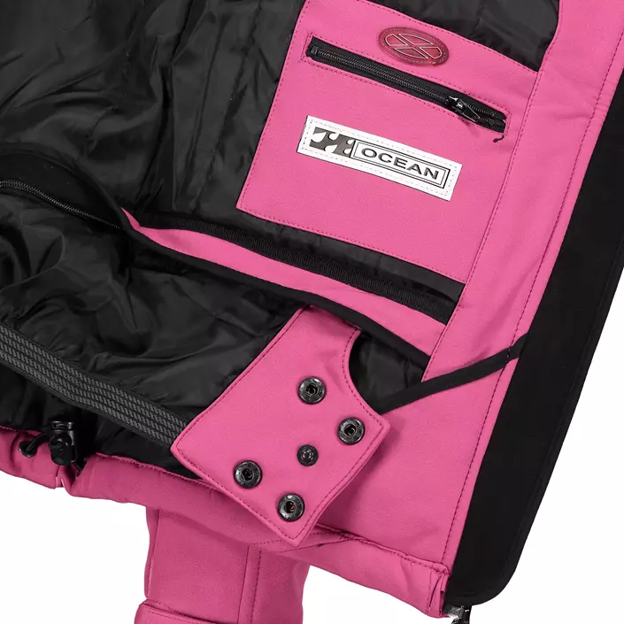 Ocean softshelljakke til børn, Fuchsia, large image number 3
