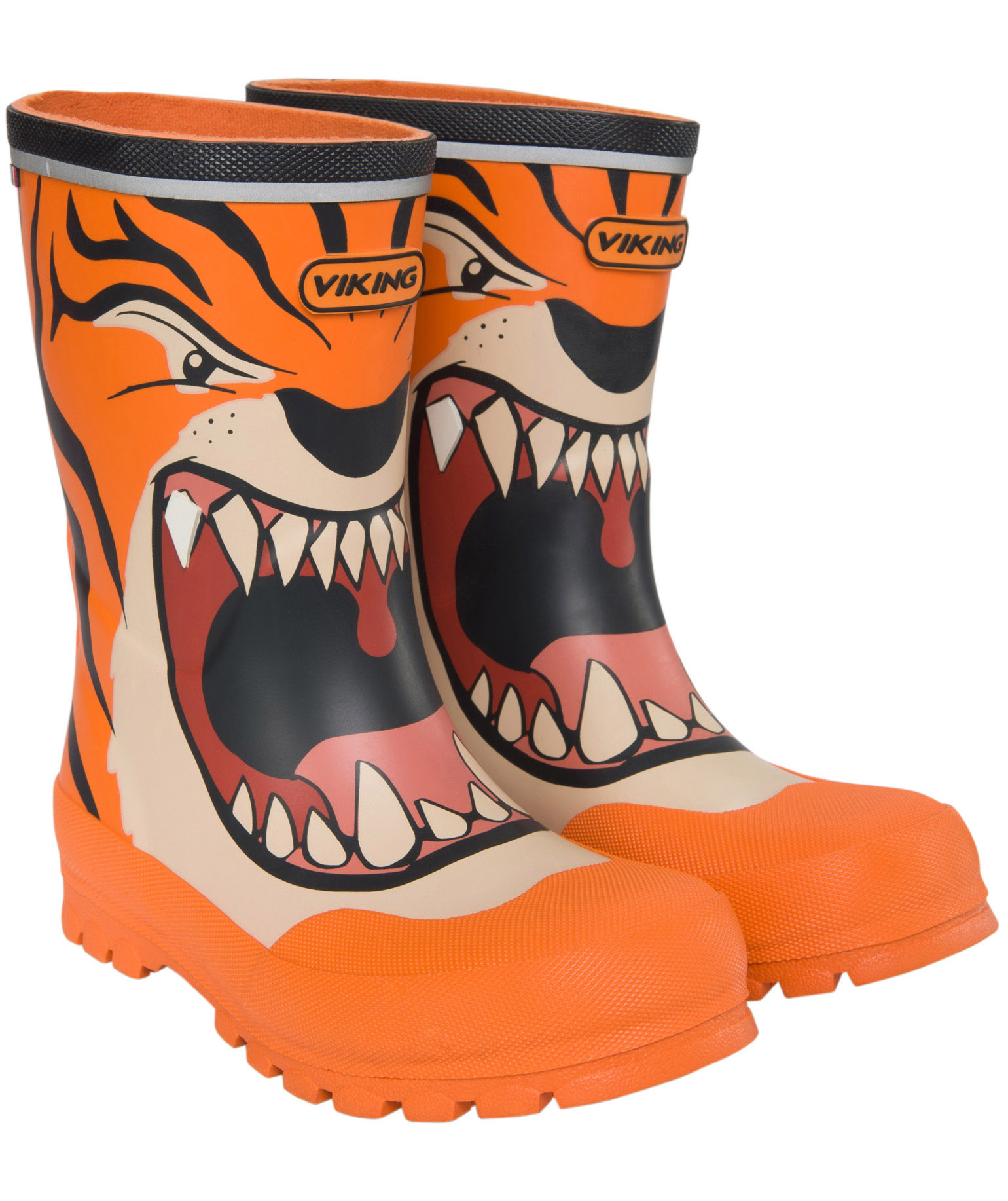 Viking Jolly Print gummist&ouml;vlar till barn, Orange/multi