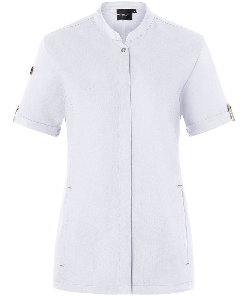 Karlowsky Green-Generation kort&aelig;rmet dame kokkejakke, White , White , swatch