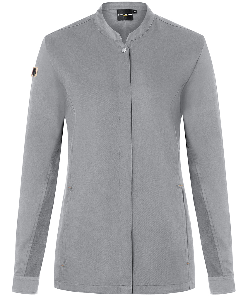 Karlowsky Green-Generation dame kokkejakke, Platinum grey, Platinum grey, swatch