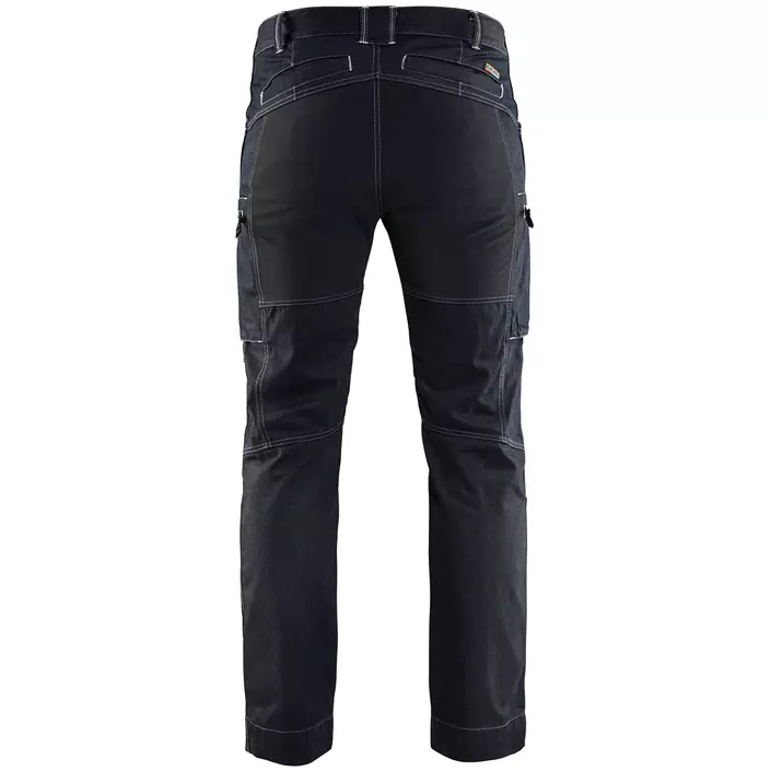 Blåkläder denim service trousers, Marine Blue/Black, large image number 2