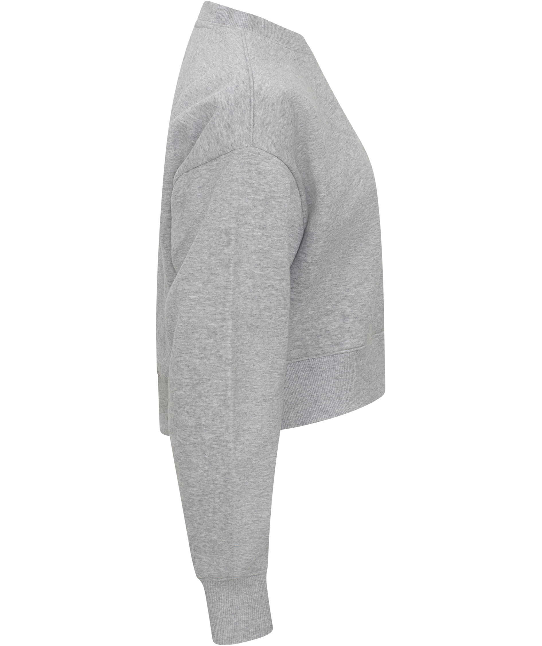 Clique Miami Cropped Damen Sweatshirt, Grey melange, large image number 2