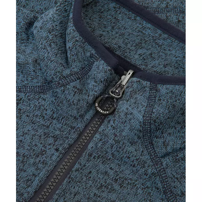 ID Zip'n'mix Melange knit fleece cardigan, Marine Melange, large image number 3