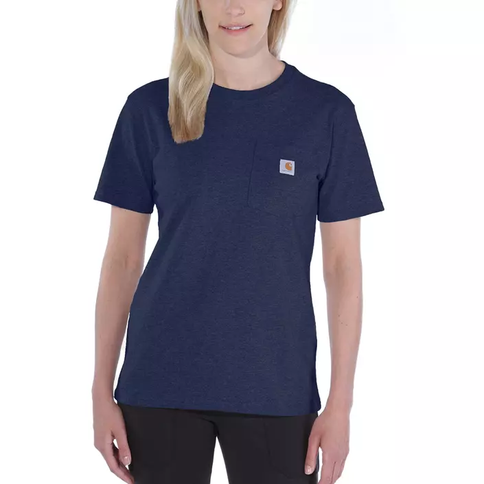 Carhartt Workwear T-shirt dam, Navy, large image number 0