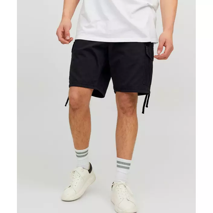 Jack & Jones Plus JPSTMARLEY cargo shorts, Black, large image number 1