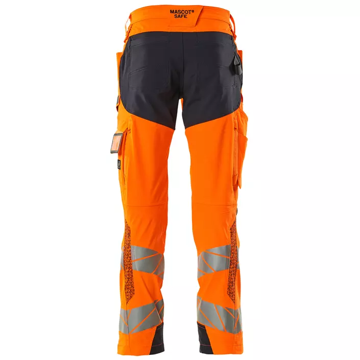 Mascot Accelerate Safe work trousers full stretch, Hi-Vis Orange/Dark Marine, large image number 1