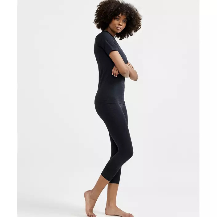 Craft CORE Dry Active Comfort kortærmet dame baselayer trøje, Black, large image number 1