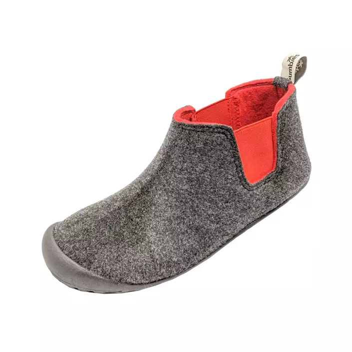 Gumbies Brumby Slipper Boot tofflor, Charcoal/Red, large image number 0