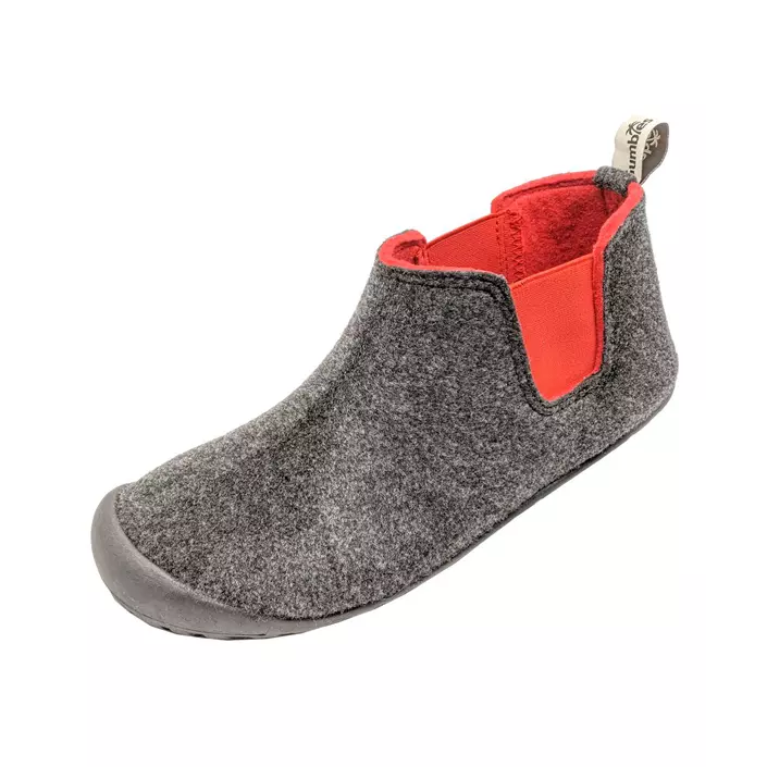 Gumbies Brumby Slipper Boot hjemmesko, Charcoal/Red, large image number 0