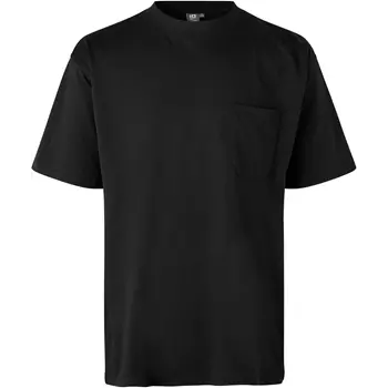 ID T-Time T-Shirt mit Brusttasche, Schwarz