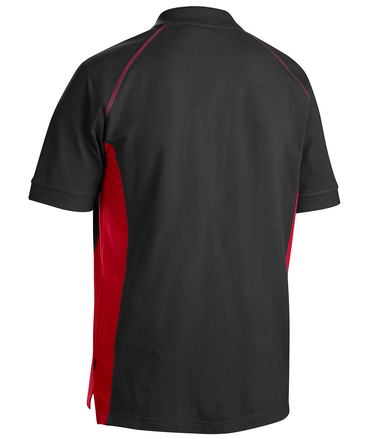 Bl&aring;kl&auml;der Polo T-skjorte, Svart/R&oslash;d, large image number 1