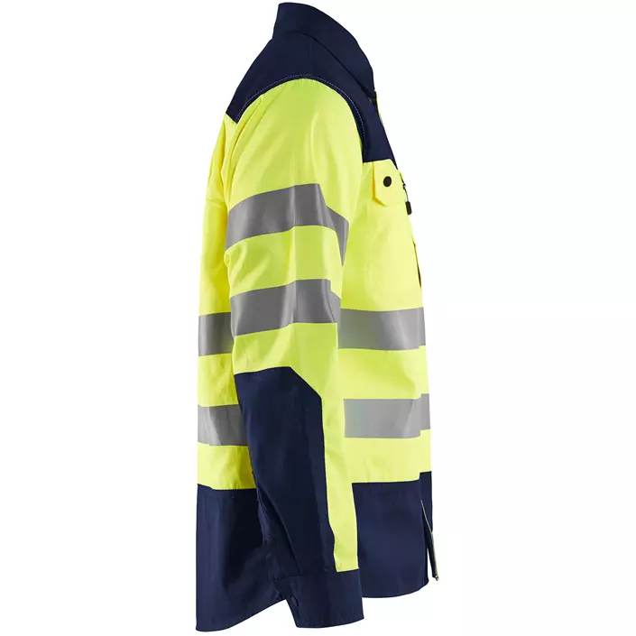 Blåkläder arbeidsskjorte, Hi-vis gul/marineblå, large image number 3