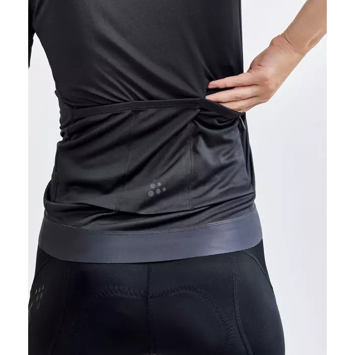 Craft Essence women's light short-sleeved bike jersey, Asphlt/black, large image number 3