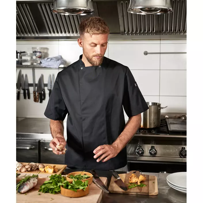 Nybo Workwear Taste short-sleeved chefs jacket, Black, large image number 1