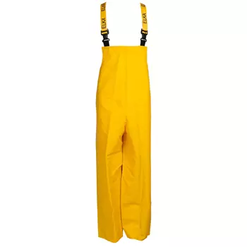 Elka Pro PU rain bib and brace trousers, Yellow