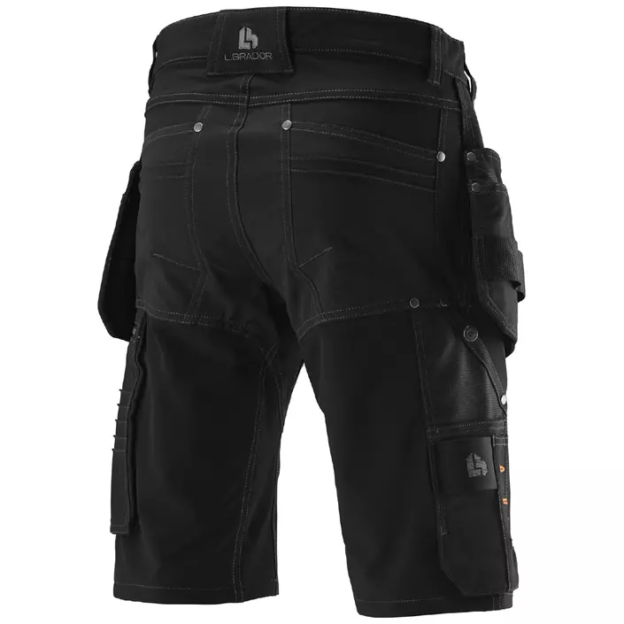 L.Brador Momentum hantverksshorts 1420P full stretch, Svart, large image number 1
