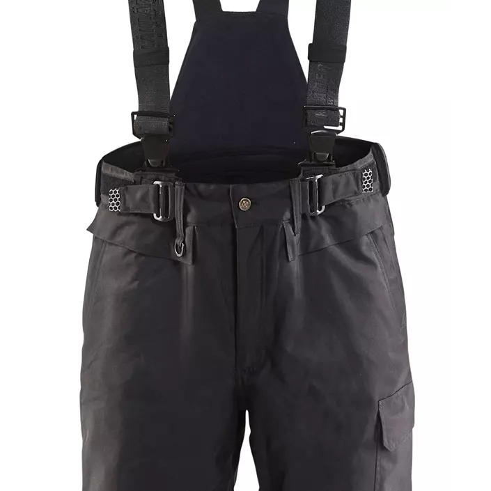 Blåkläder Winter trousers w. braces X1810, Black, large image number 6