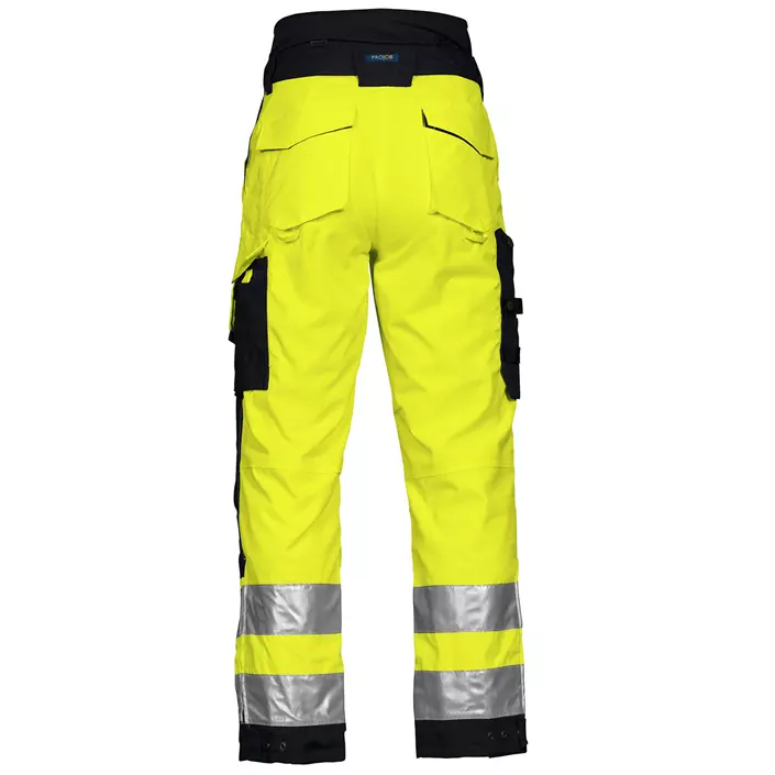 ProJob lined work trousers 6514, Hi-vis Yellow/Black, large image number 2