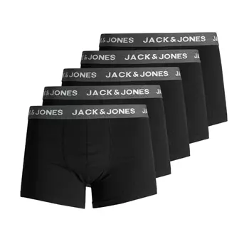 Jack & Jones JACHUEY 5-pack kalsong, Grey Melange/Black