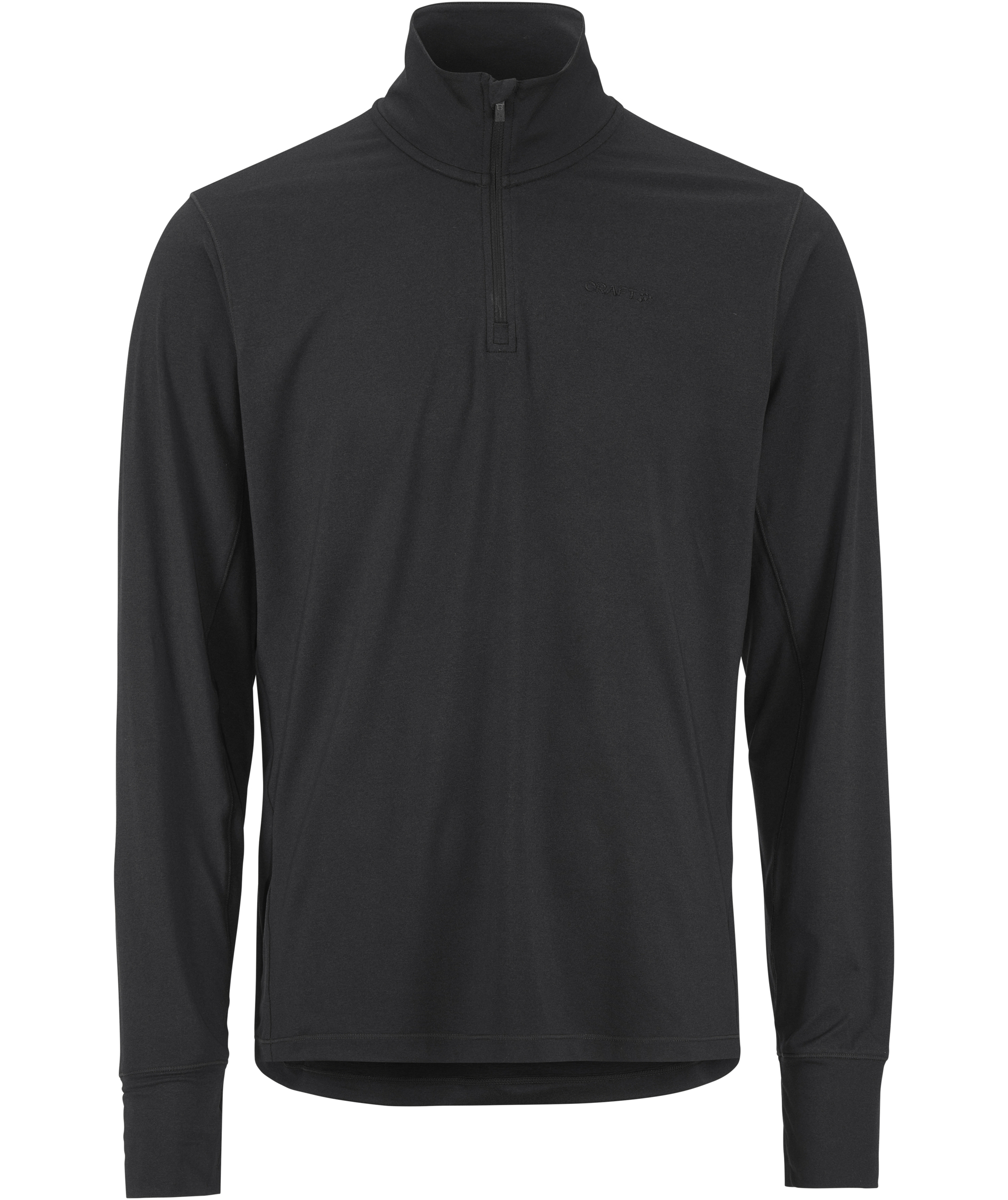 Craft Flow half zip baselayer sweater, Black/Melange, large image number 0