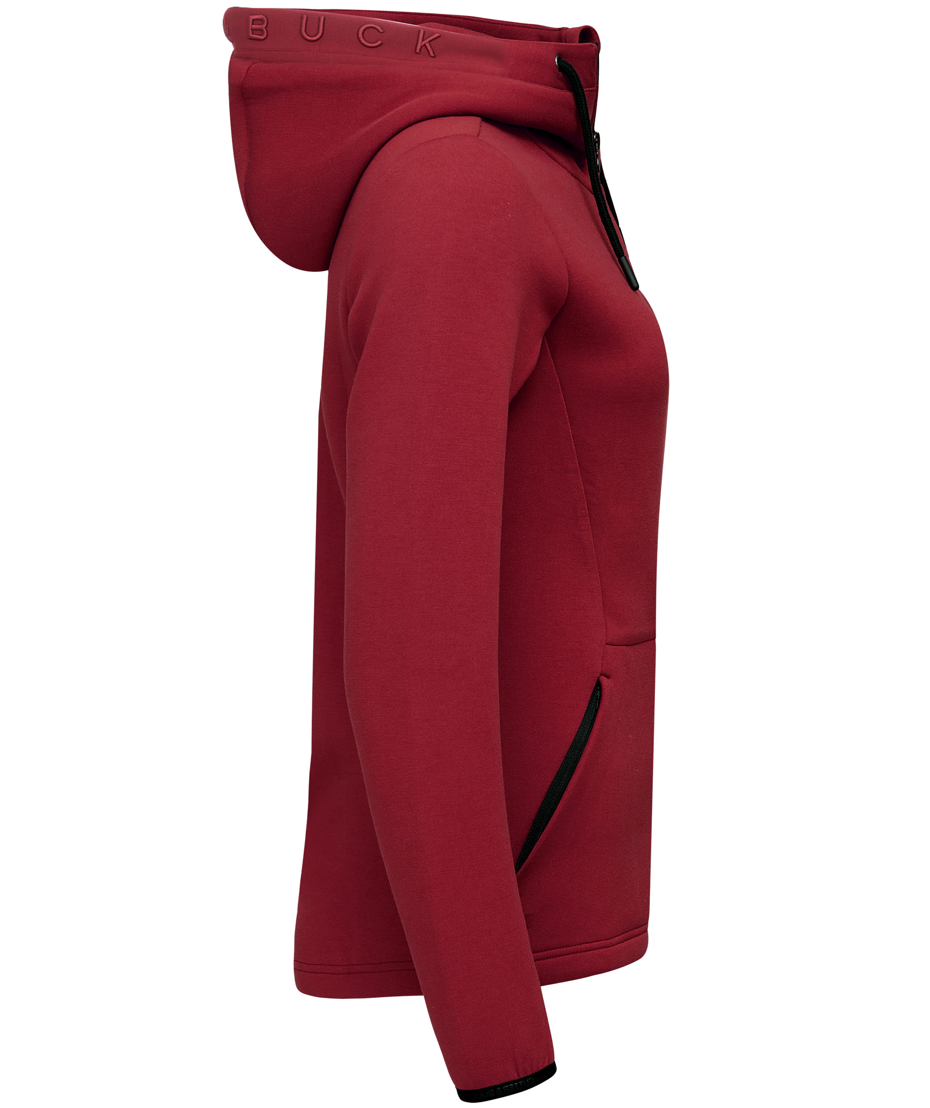 Cutter & Buck Pemberton women's Hood Zip, Burgundy, large image number 2