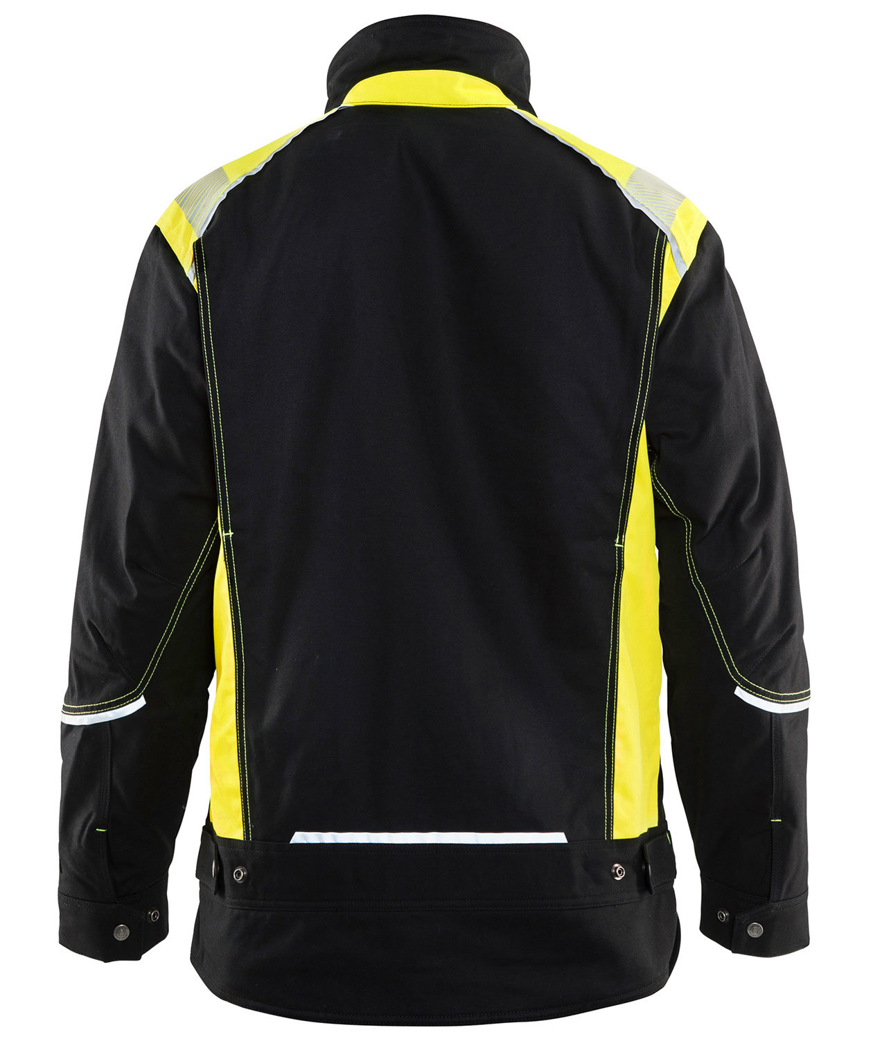 Bl&aring;kl&auml;der vinter arbetsjacka