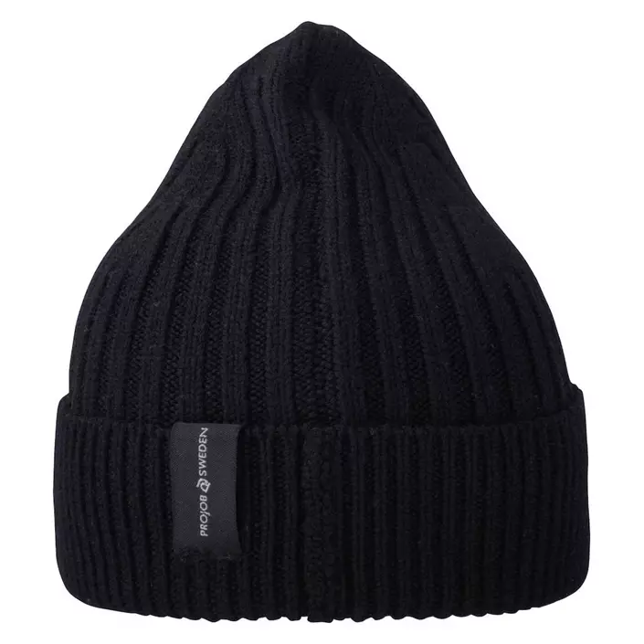 ProJob knitted beanie 9063, Black, Black, large image number 1
