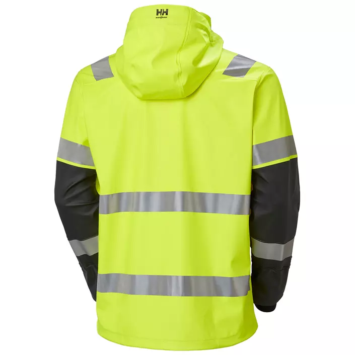 Helly Hansen Alna 2.0 rain jacket, Hi-vis yellow/Ebony, large image number 3