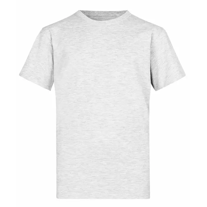ID organic T-shirt for kids, Light grey mottled, large image number 0