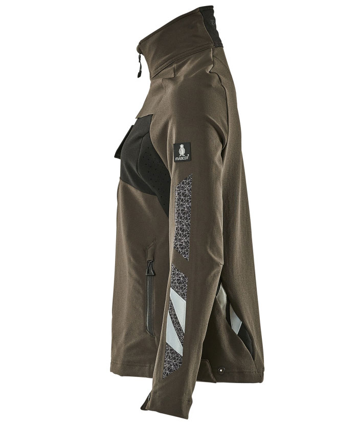 Mascot Accelerate women's jacket full stretch, Dark Anthracite/Black, large image number 3