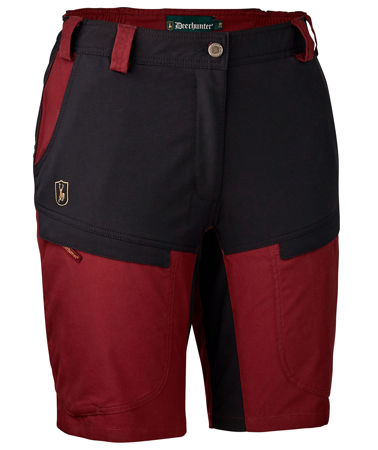 Deerhunter Lady Ann women's shorts, Oxblood Red, Oxblood Red, swatch