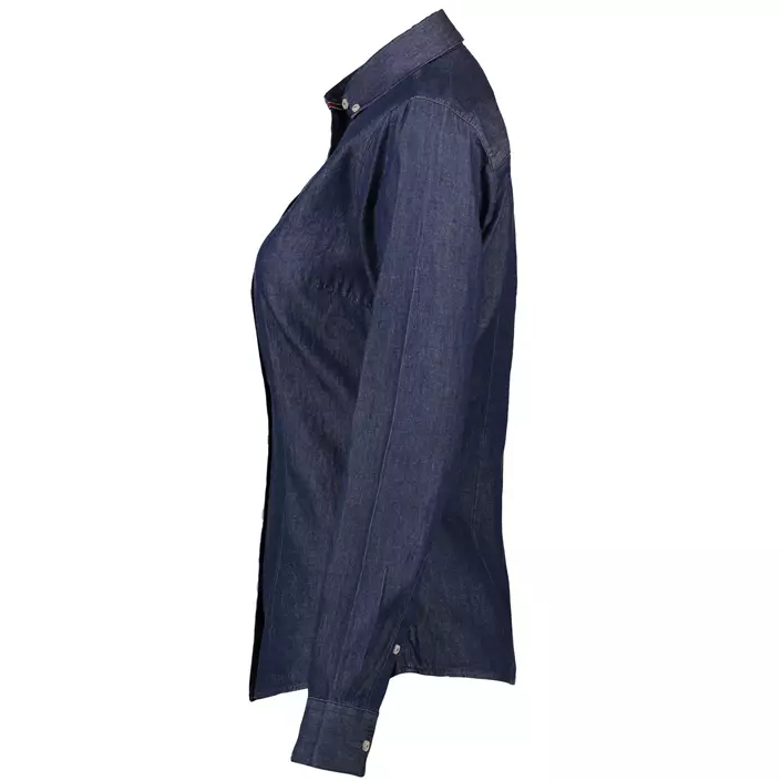 Seven Seas modern fit skjorta dam denim, Indigoblå, large image number 3
