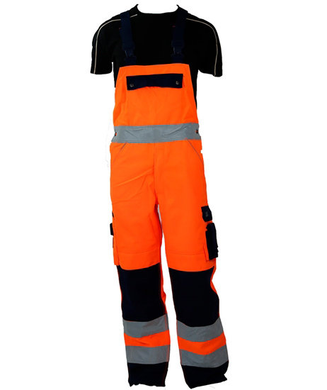 Ocean Thor bib and brace, Orange/Marine, large image number 0