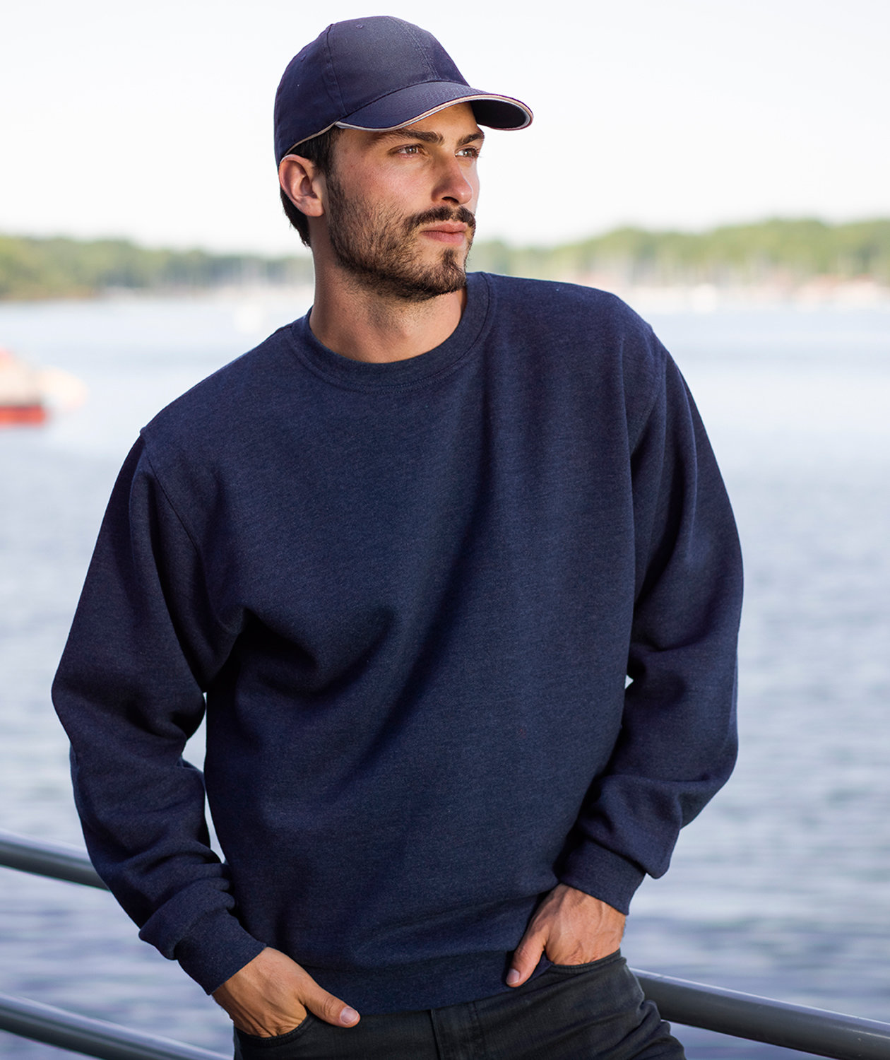YOU Classic sweatshirt, Marine Melange, large image number 1