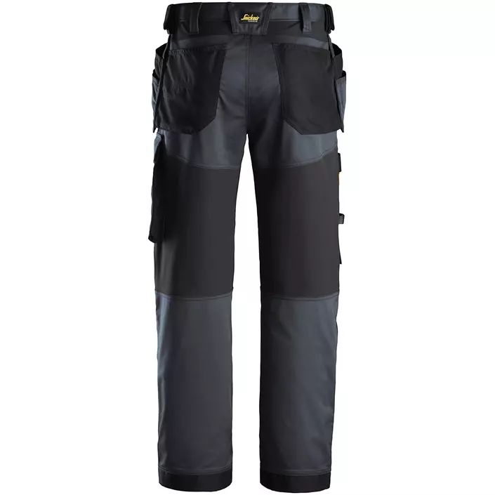 Snickers AllroundWork craftsman trousers 6251, Steel Grey/Black, large image number 1