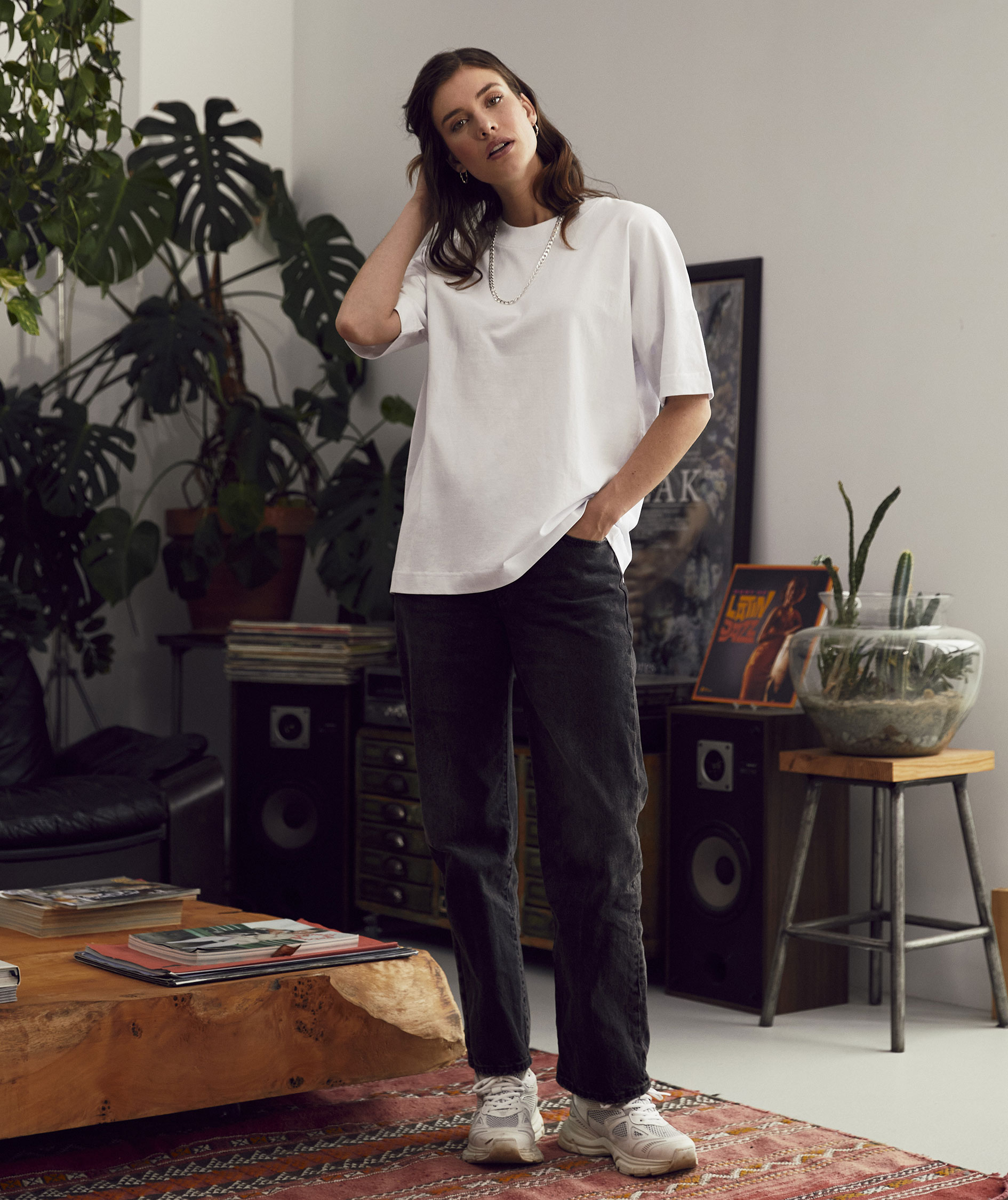 Clique Over-T T-Shirt, Wei&szlig;, large image number 5