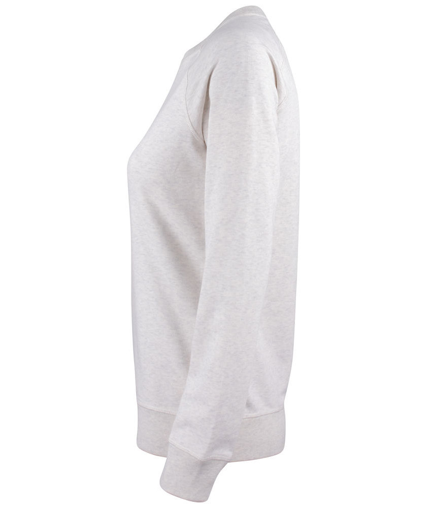 Clique Premium OC dame sweatshirt, Lys gr&aring; flekkete, large image number 3