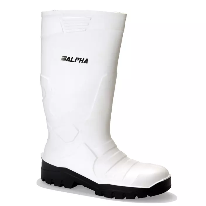 Sanita Alpha rubber boots O4, White/Grey, large image number 0