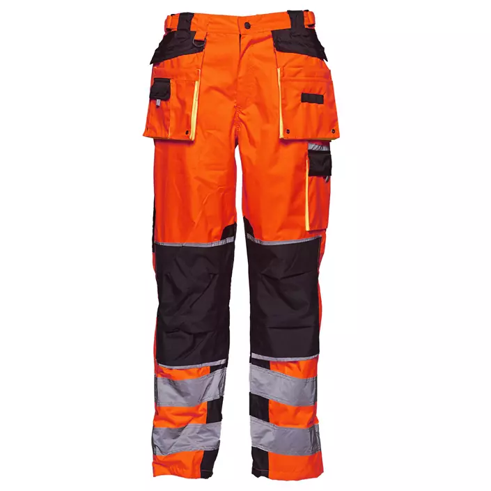 Elka Visible Xtreme Arbeitshose, Hi-Vis Orange/Schwarz, large image number 0