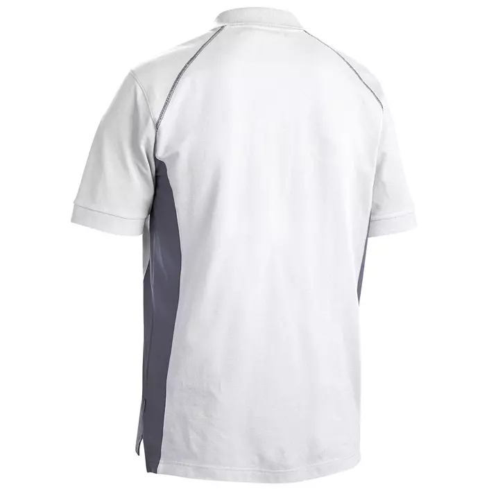 Blåkläder Polo T-shirt, Hvid/Grå, large image number 1